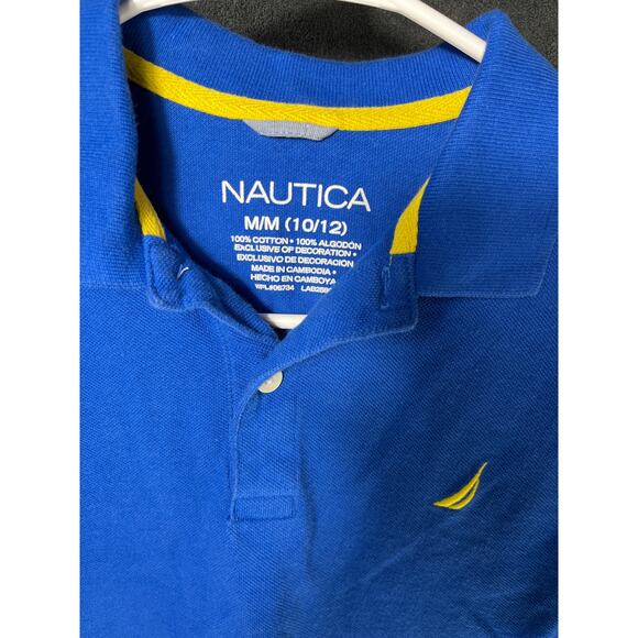 Boys Nautica Blue Polo Shirt 10 - Picture 2 of 3